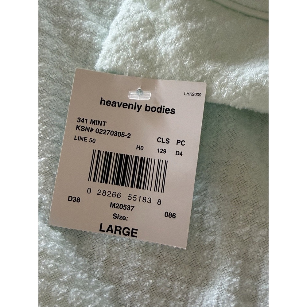 Vintage Miss Elaine Heavenly Bodies Sleepwear Robe Snap Closure Nightgown‎ Sz L - Picture 7 of 7